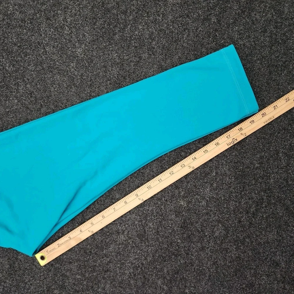Lululemon Leggings Womens 6 Blue Reversible Cropped Yoga Athletic Running Lounge - Picture 5 of 6